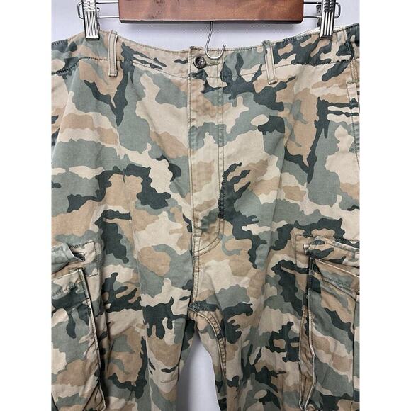 LEVIS Cargo Baggy Pants 40x32 Beige Green Camo Hunting - Picture 4 of 10